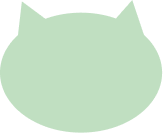 モスグリーンカラーの猫のアイコン
